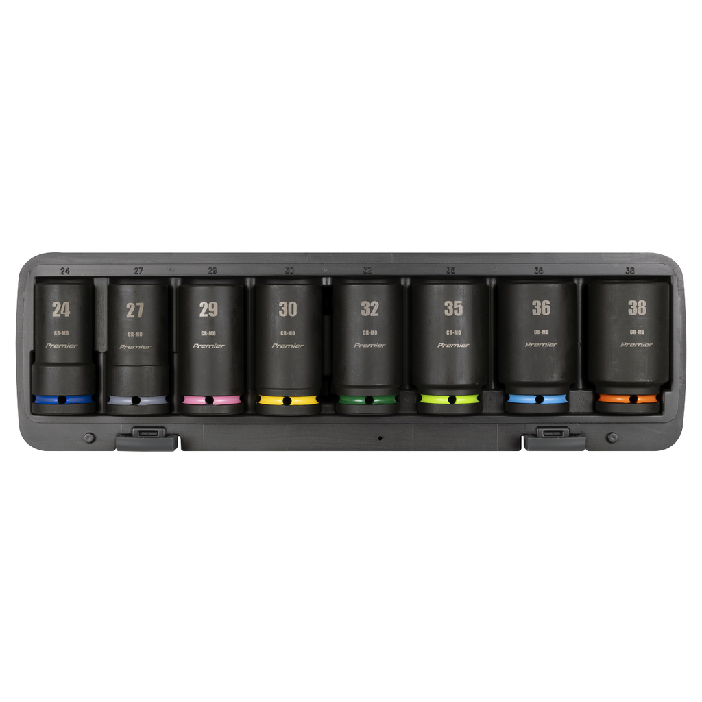 Premier Deep Impact Socket Set 3/4"Sq Drive 8pc