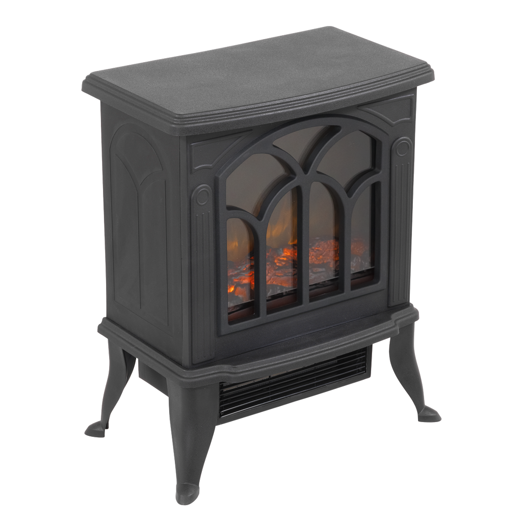 Baridi Electric Stove Heater with LED Log Flame 1800W (DH121)