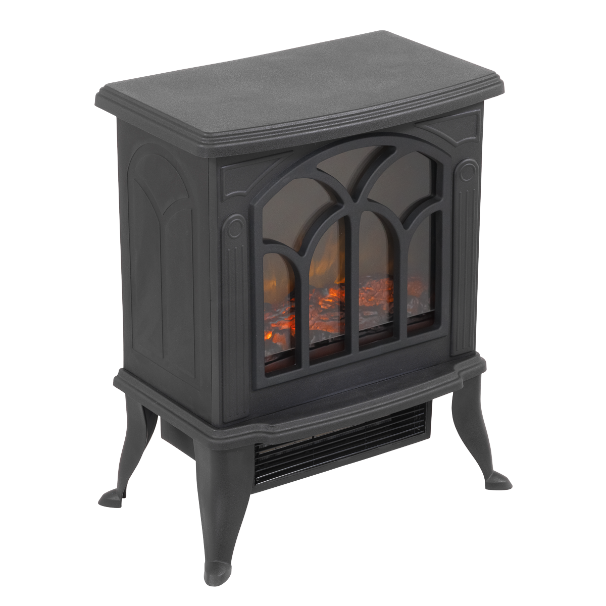 Baridi Electric Stove Heater with LED Log Flame 1800W (DH121)