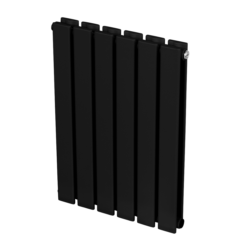 Baridi Horizontal Radiator Contemporary Double Flat Panel Design 600 x 420mm – Black