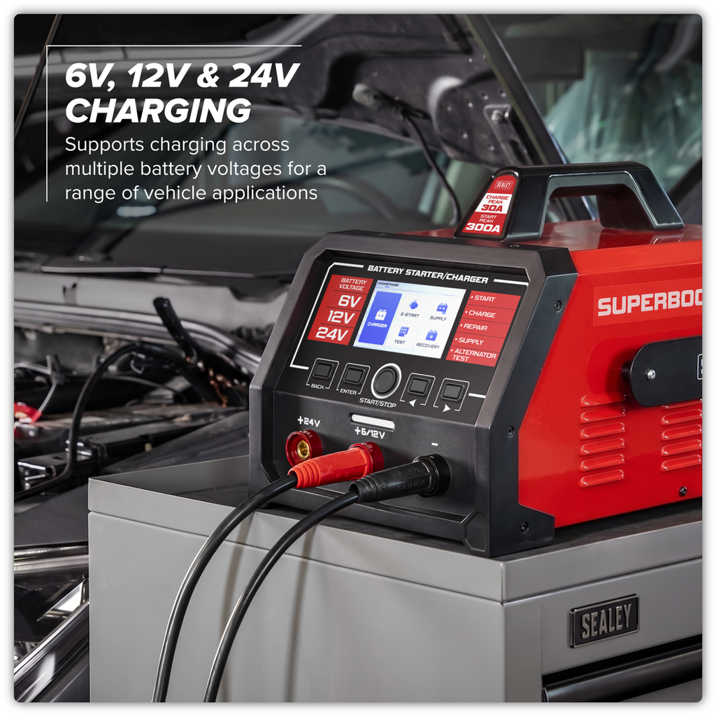 Superboost 6/12/24V Battery Starter Charger 300A (SUPERBOOST300E)