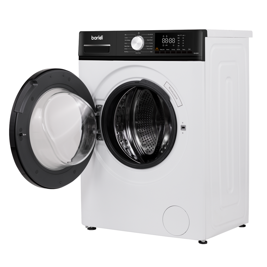8kg Washing Machine, Front Loading, 1400rpm Energy Rating A – White