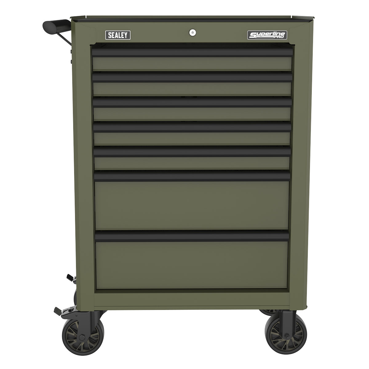 Superline PRO® Heavy-Duty Rollcab 7 Drawer - Khaki