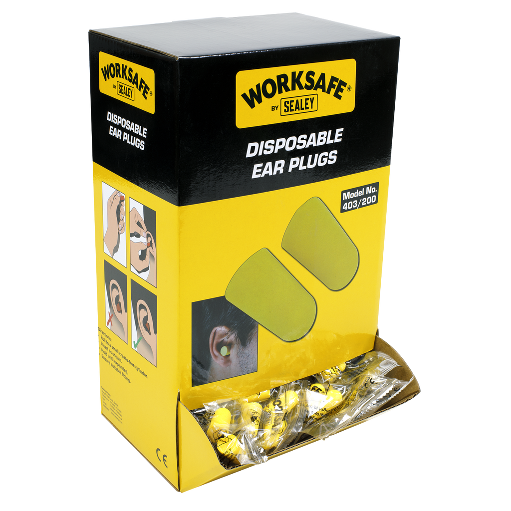 Worksafe® Disposable Ear Plugs - 200 Pairs