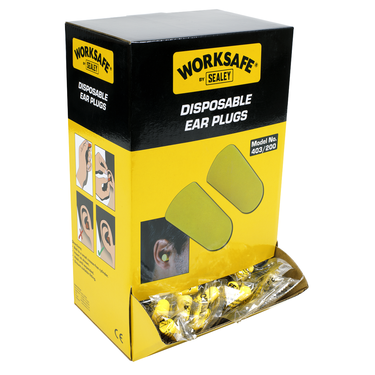 Worksafe® Disposable Ear Plugs - 200 Pairs