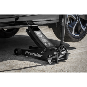 Sealey 4040AB Premier Low Profile Trolley Jack with Rocket Lift, 4 Tonne Capacity, Black
