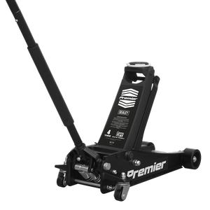 Sealey 4040AB Premier Low Profile Trolley Jack with Rocket Lift, 4 Tonne Capacity, Black