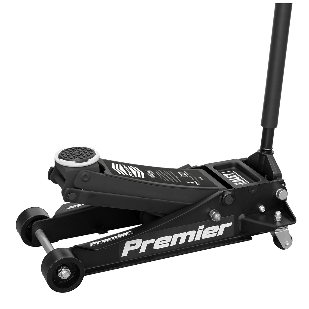 Sealey 4040AB Premier Low Profile Trolley Jack with Rocket Lift, 4 Tonne Capacity, Black