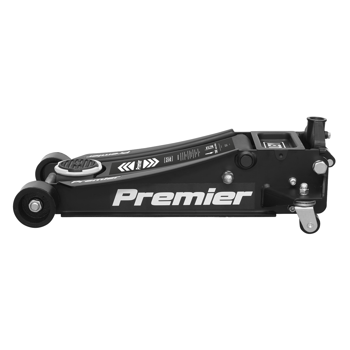 Sealey 4040AB Premier Low Profile Trolley Jack with Rocket Lift, 4 Tonne Capacity, Black
