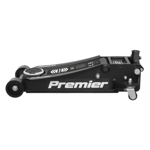 Sealey 4040AB Premier Low Profile Trolley Jack with Rocket Lift, 4 Tonne Capacity, Black