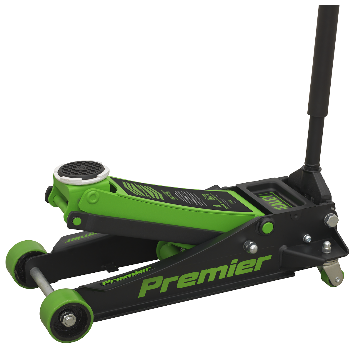 Sealey 4040AG Premier Low Profile Trolley Jack with Rocket Lift, 4 Tonne Capacity, Green