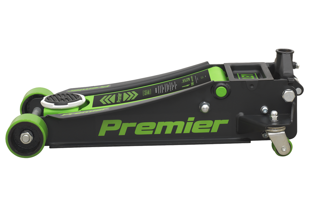 Sealey 4040AG Premier Low Profile Trolley Jack with Rocket Lift, 4 Tonne Capacity, Green