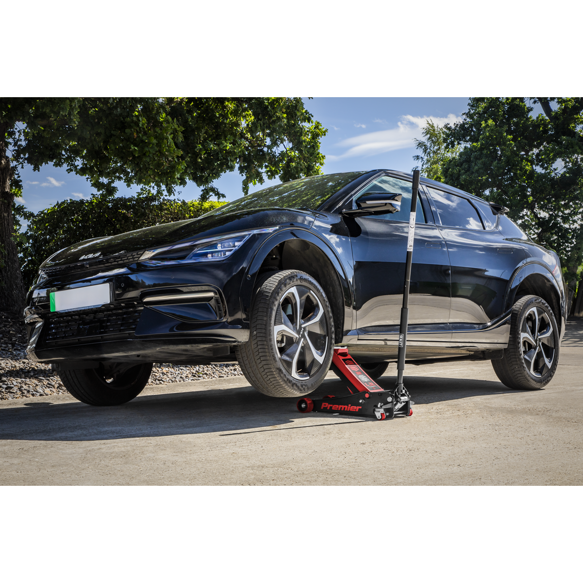 Premier Low Profile Trolley Jack with Rocket Lift 4 Tonne - Red
