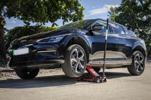 Premier Low Profile Trolley Jack with Rocket Lift 4 Tonne - Red