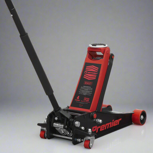 Premier Low Profile Trolley Jack with Rocket Lift 4 Tonne - Red