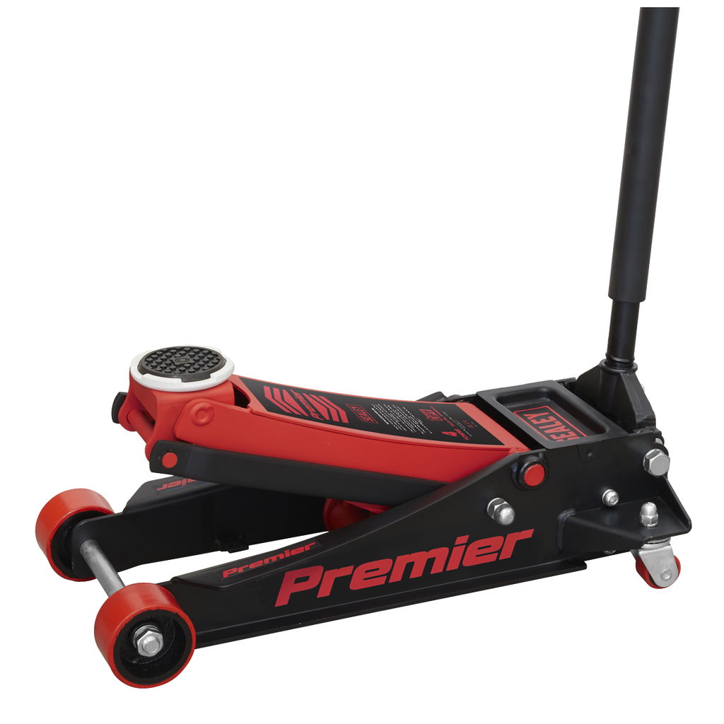 Sealey 4040AR Premier Low Profile Trolley Jack with Rocket Lift, 4 Tonne Capacity, Red