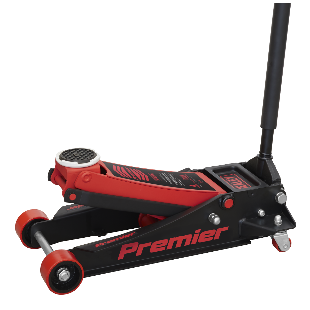 Premier Low Profile Trolley Jack with Rocket Lift 4 Tonne - Red