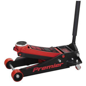 Premier Low Profile Trolley Jack with Rocket Lift 4 Tonne - Red