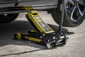 Sealey 4040AY Premier Low Profile Trolley Jack with Rocket Lift, 4 Tonne Capacity, Yellow