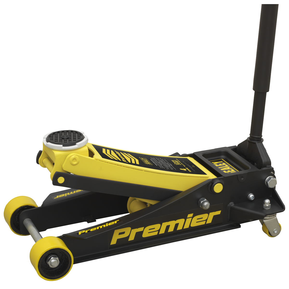Sealey 4040AY Premier Low Profile Trolley Jack with Rocket Lift, 4 Tonne Capacity, Yellow