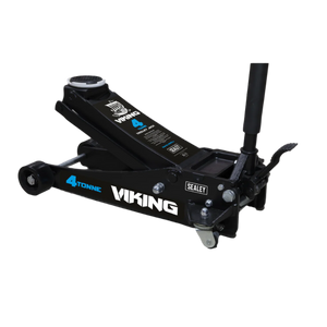 Sealey 4040TB Viking Low Profile Trolley Jack with Rocket Lift, 4 Tonne Capacity, Black