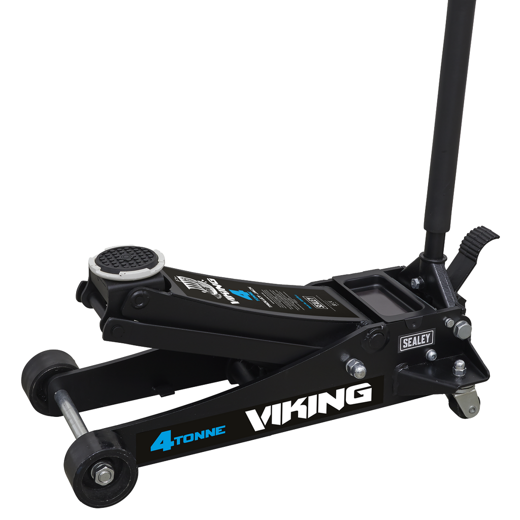 Sealey 4040TB Viking Low Profile Trolley Jack with Rocket Lift, 4 Tonne Capacity, Black
