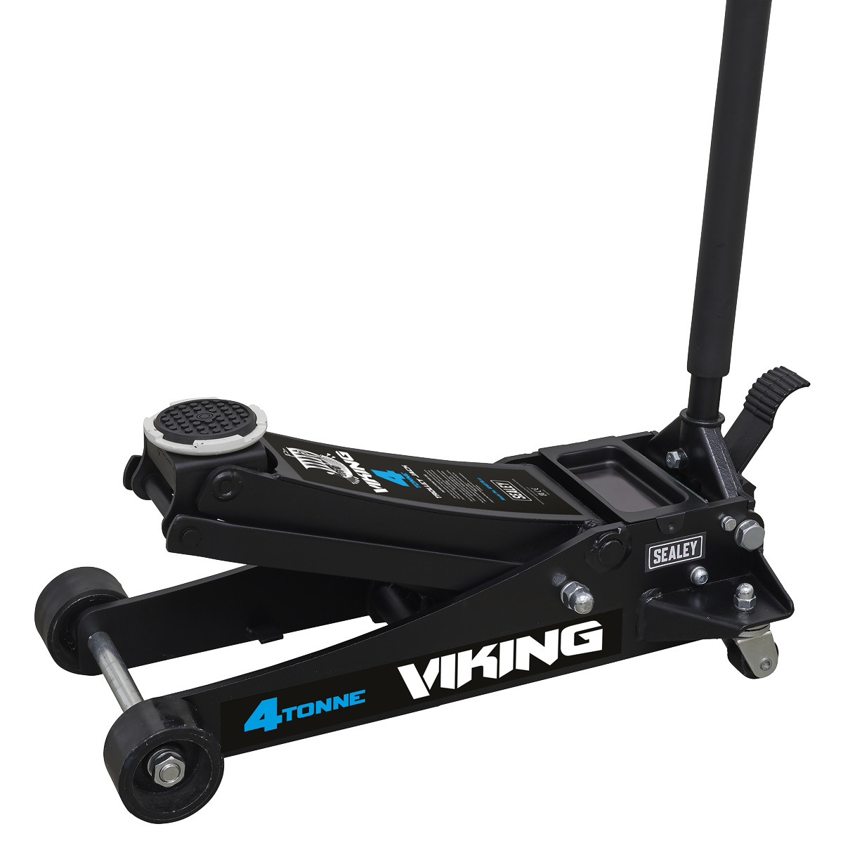 Sealey 4040TB Viking Low Profile Trolley Jack with Rocket Lift, 4 Tonne Capacity, Black