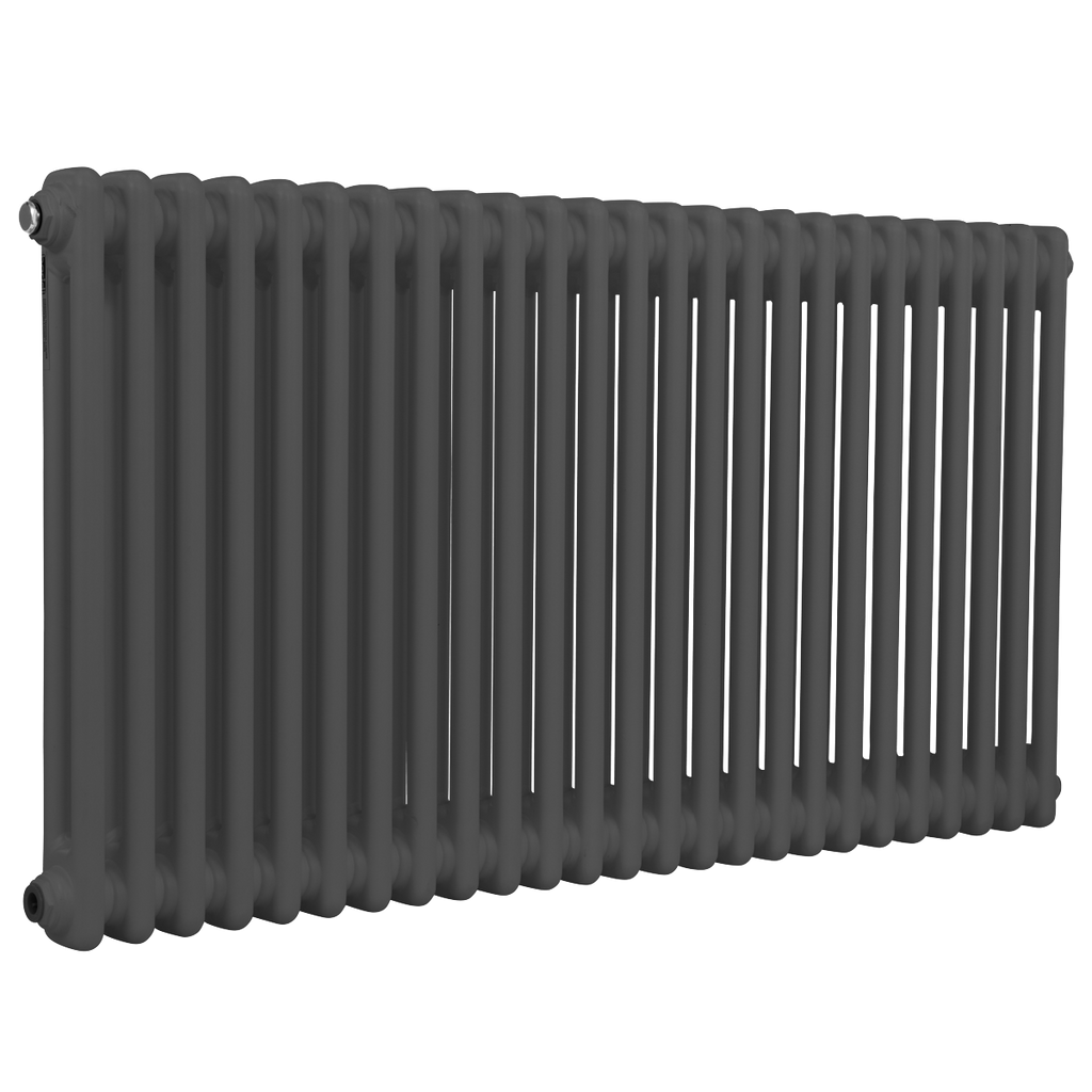 Baridi Horizontal Traditional 2 Column Radiator 600 x 1147mm – Anthracite
