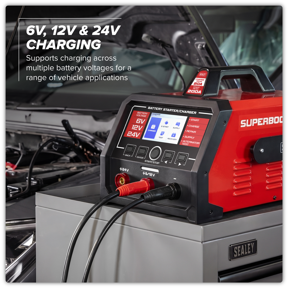 Superboost 6/12/24V Battery Starter Charger 200A (SUPERBOOST200E)