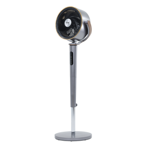 Baridi 12" Pedestal Fan with Remote Control, Back Light & 12hr Timer - Grey