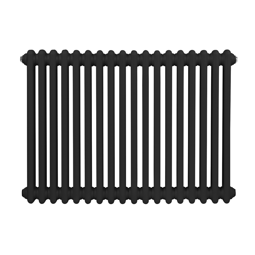 Baridi Horizontal Traditional 2 Column Radiator 600 x 832mm – Black