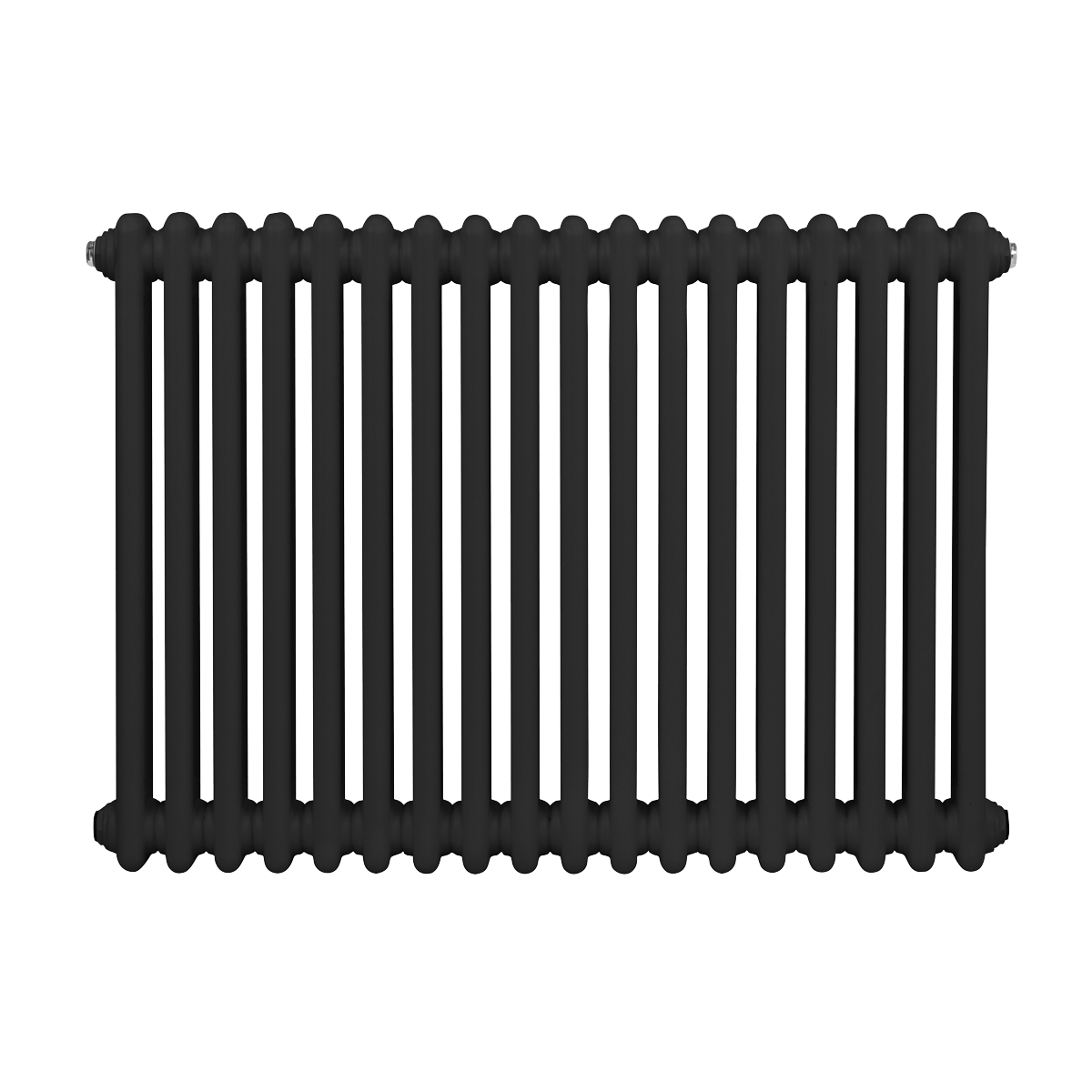 Baridi Horizontal Traditional 2 Column Radiator 600 x 832mm – Black