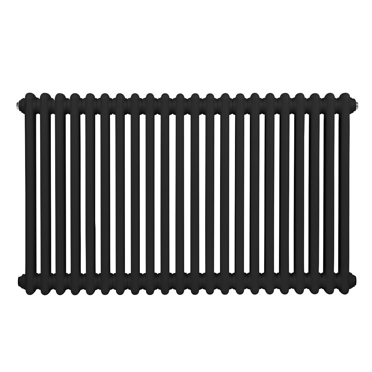 Baridi Horizontal Traditional 2 Column Radiator 600 x 1012mm – Black
