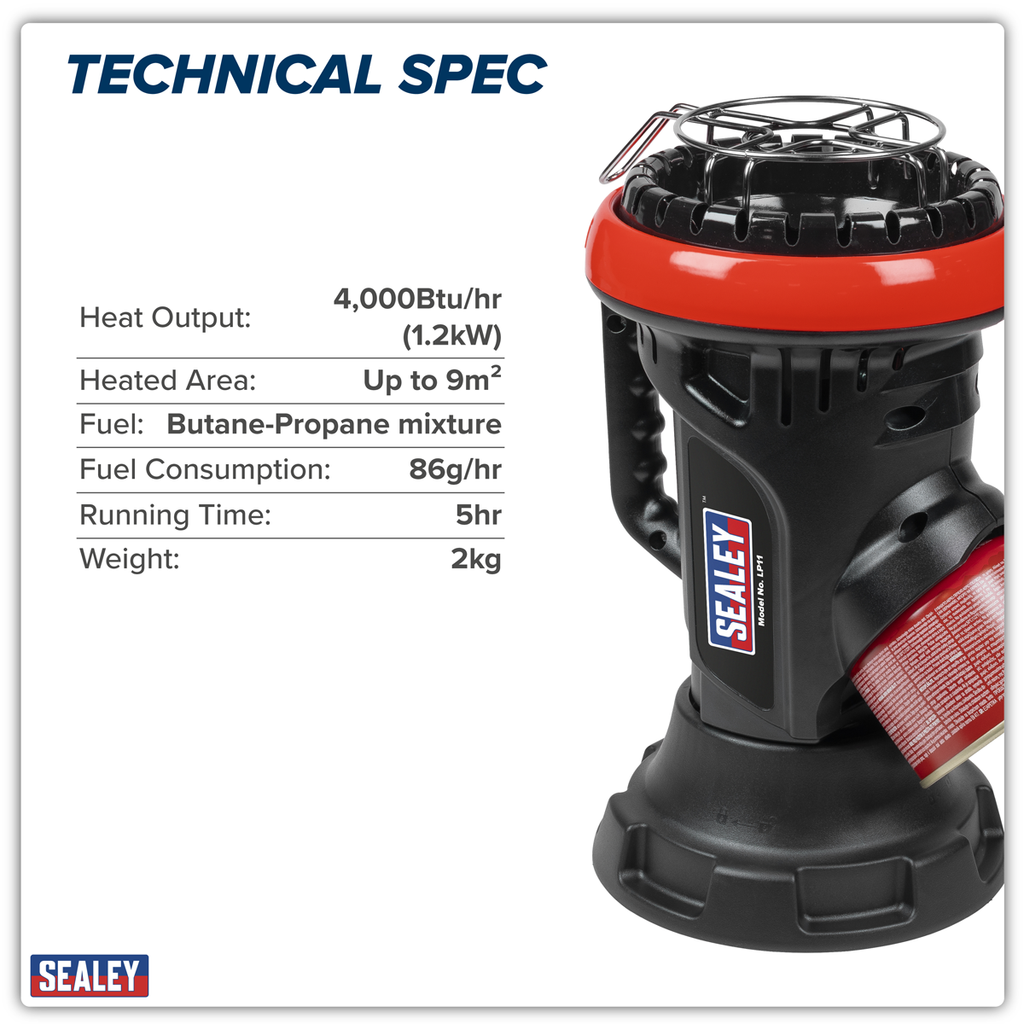 Space Warmer® Portable Propane Heater & Stove 4000Btu (LP11)