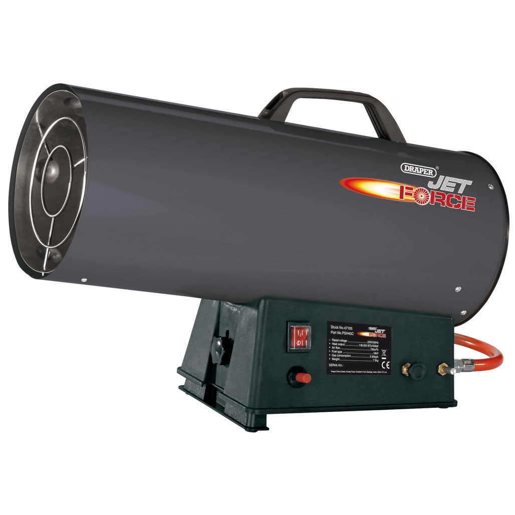 Draper Jet Force Propane Space Heater, 40kW (47105)