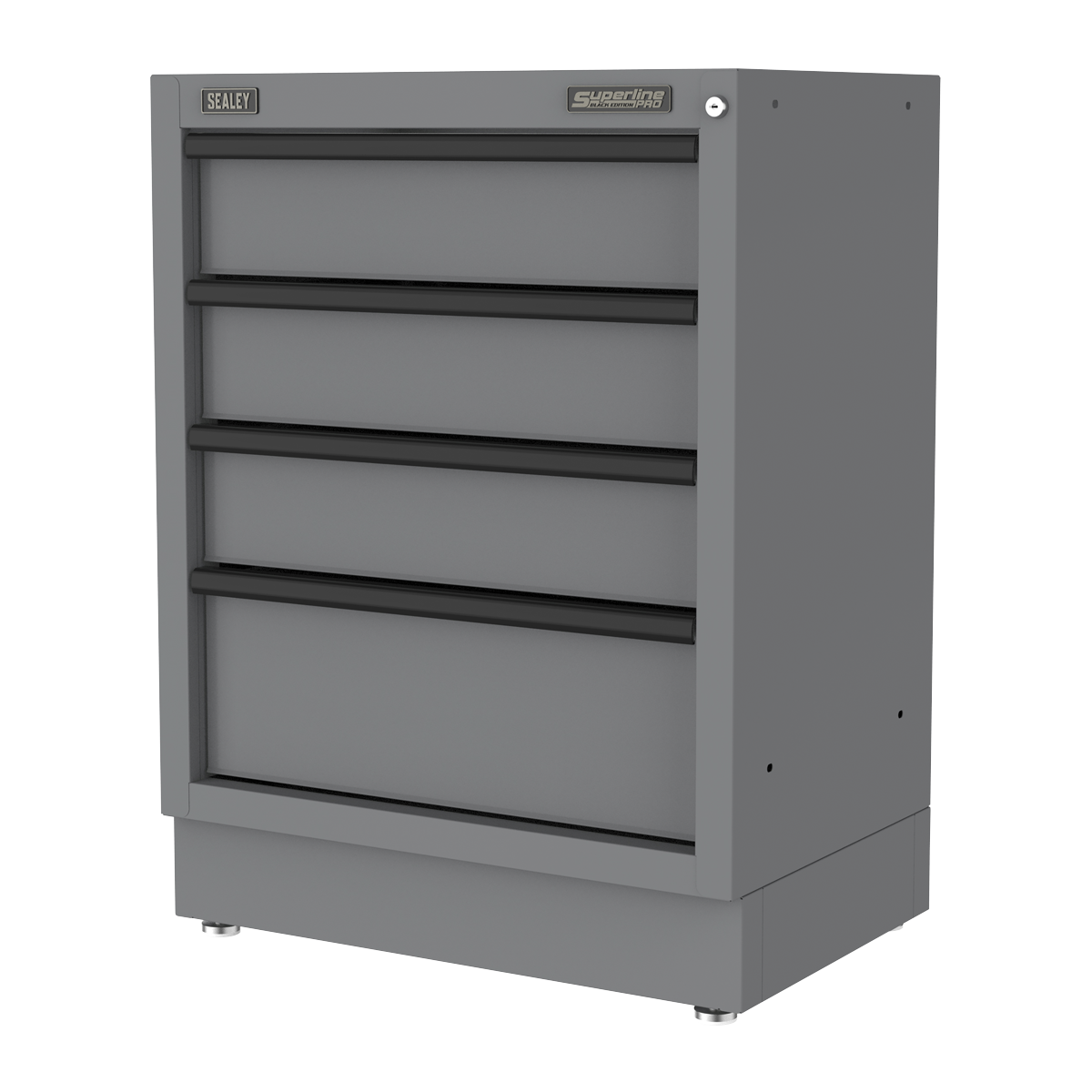 Superline PRO® Black Edition Modular Cabinet 4 Drawer 680mm (APMS38BE)