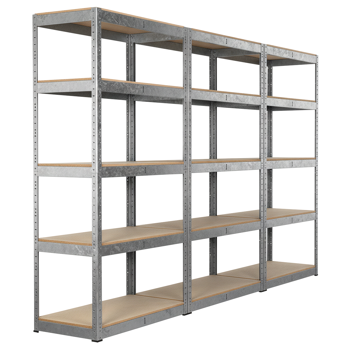 Racking Unit with 5 Shelves 350kg Capacity Per Level - Set of 3
