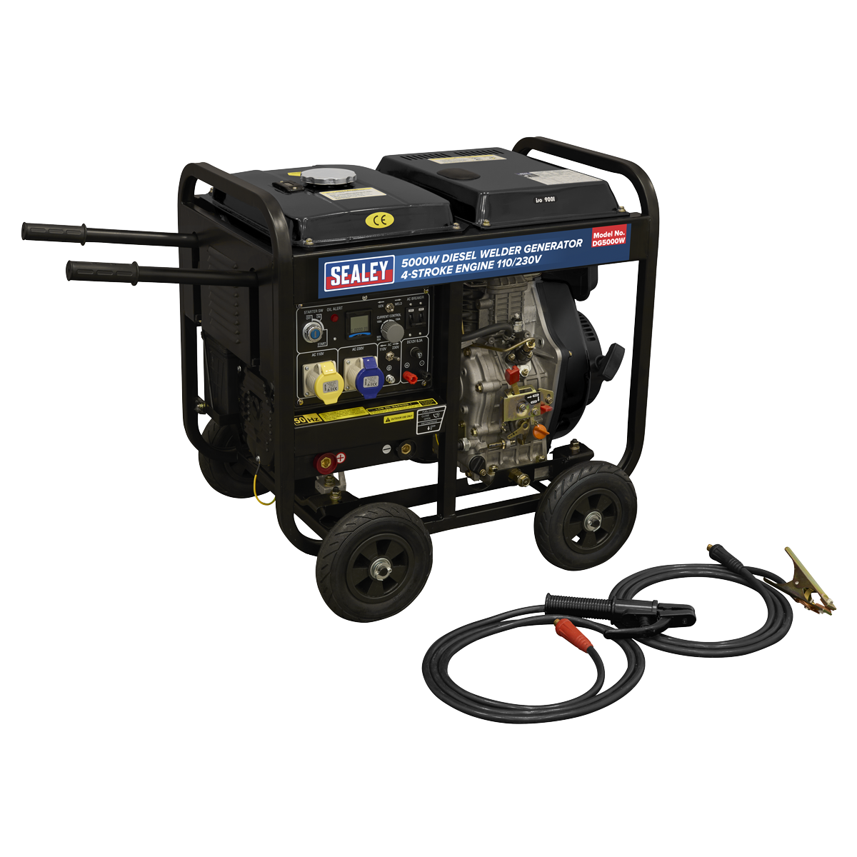 5000W Diesel Welder Generator 4-Stroke Engine 110/230V