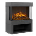 Baridi Electric Stove Heater with Wood Storage 1800W (DH122)