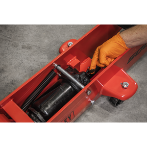 Sealey 5001 Premier Long Reach Trolley Jack, 5 Tonne Capacity, Red