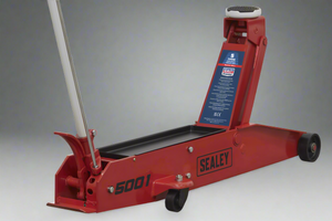 Sealey 5001 Premier Long Reach Trolley Jack, 5 Tonne Capacity, Red