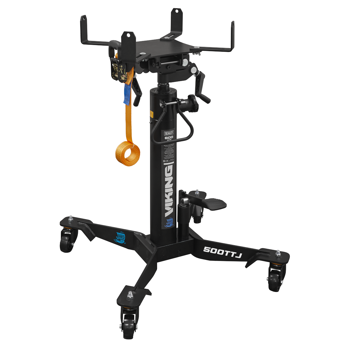 Viking Transmission Jack with Fuel Tank Cradle Combo, 500kg (FTC500COMBO)
