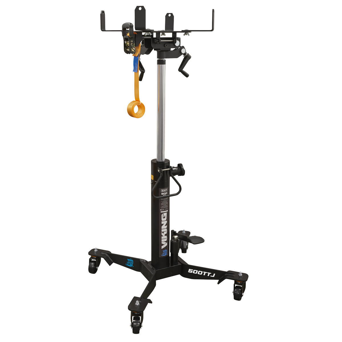 Viking Transmission Jack with Fuel Tank Cradle Combo, 500kg (FTC500COMBO)