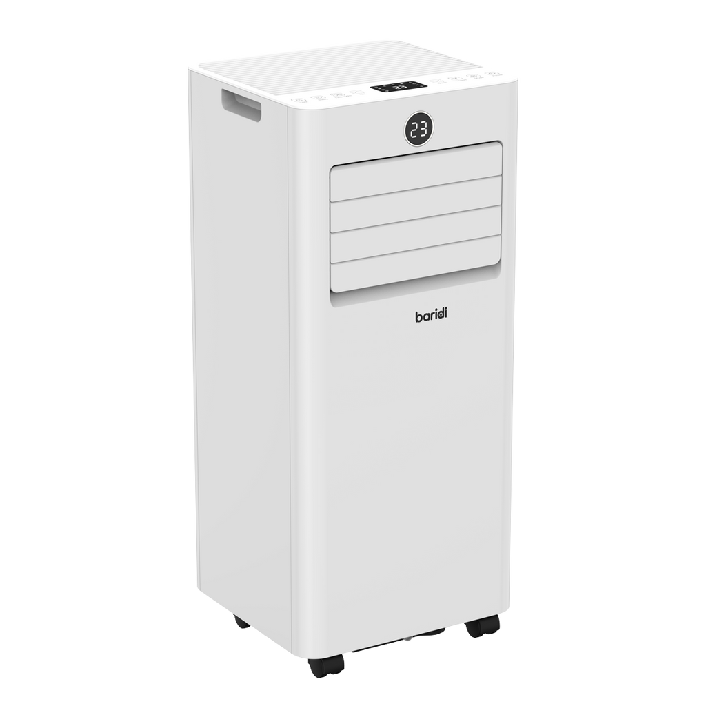 Baridi 5-in-1 Portable Air Conditioner/Dehumidifier/Air Cooler with Window Sealing Kit 7,000Btu/hr - White