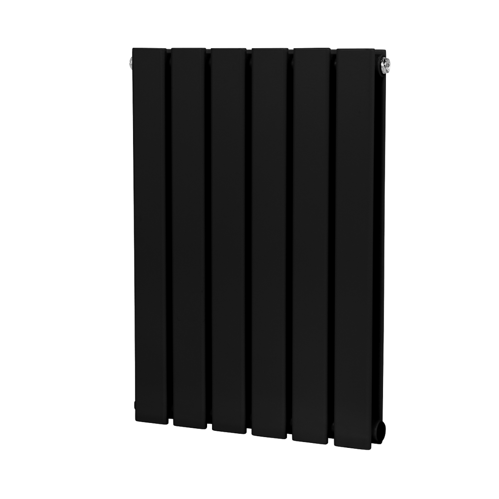 Baridi Horizontal Radiator Contemporary Double Flat Panel Design 600 x 420mm – Black
