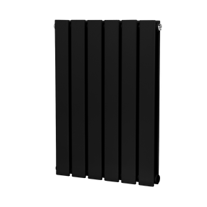 Baridi Horizontal Radiator Contemporary Double Flat Panel Design 600 x 420mm – Black