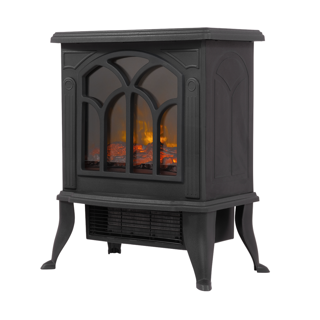 Baridi Electric Stove Heater with LED Log Flame 1800W (DH121)