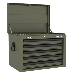Superline PRO® Heavy-Duty Topchest 5 Drawer - Khaki