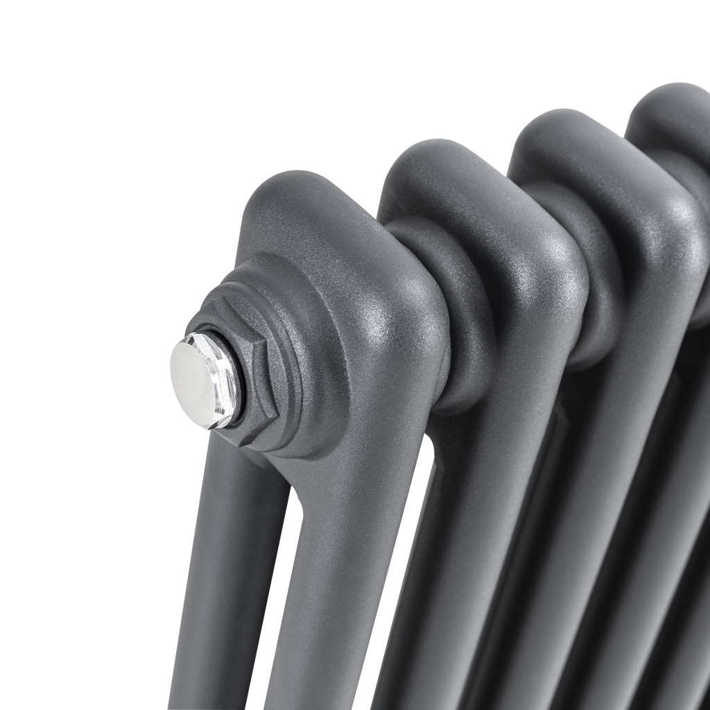 Baridi Horizontal Traditional 2 Column Radiator 600 x 1012mm – Anthracite