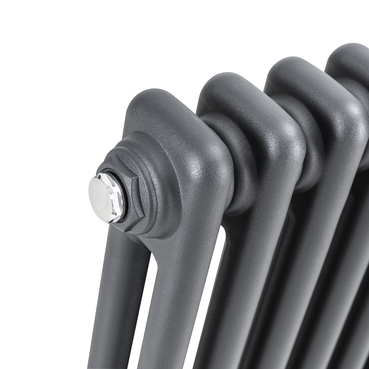 Baridi Horizontal Traditional 2 Column Radiator 600 x 1012mm – Anthracite